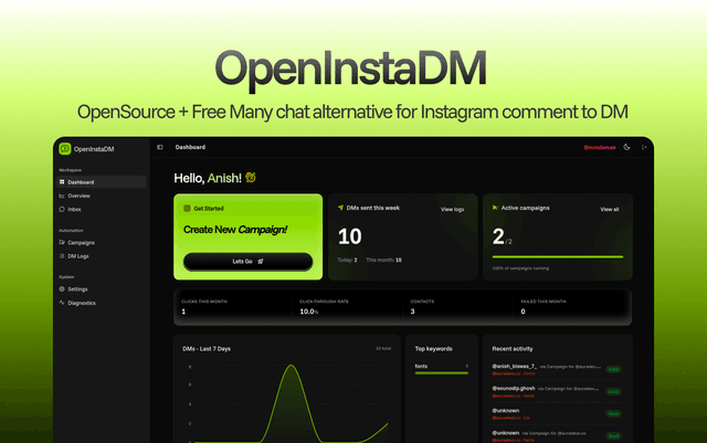 OpenInstaDM